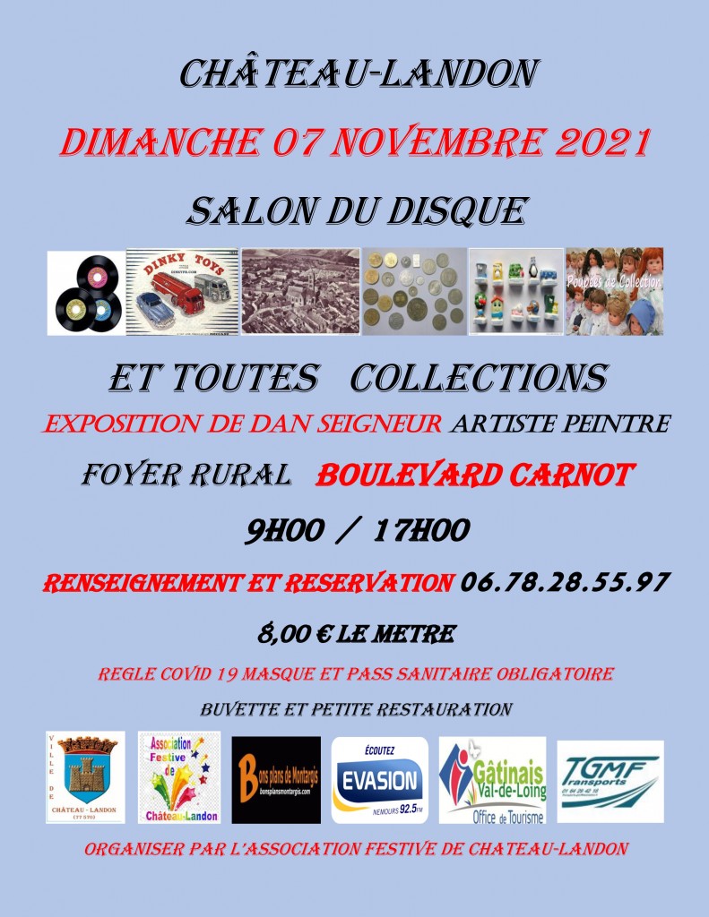affiche salon du disque 2021 - Château-Landon