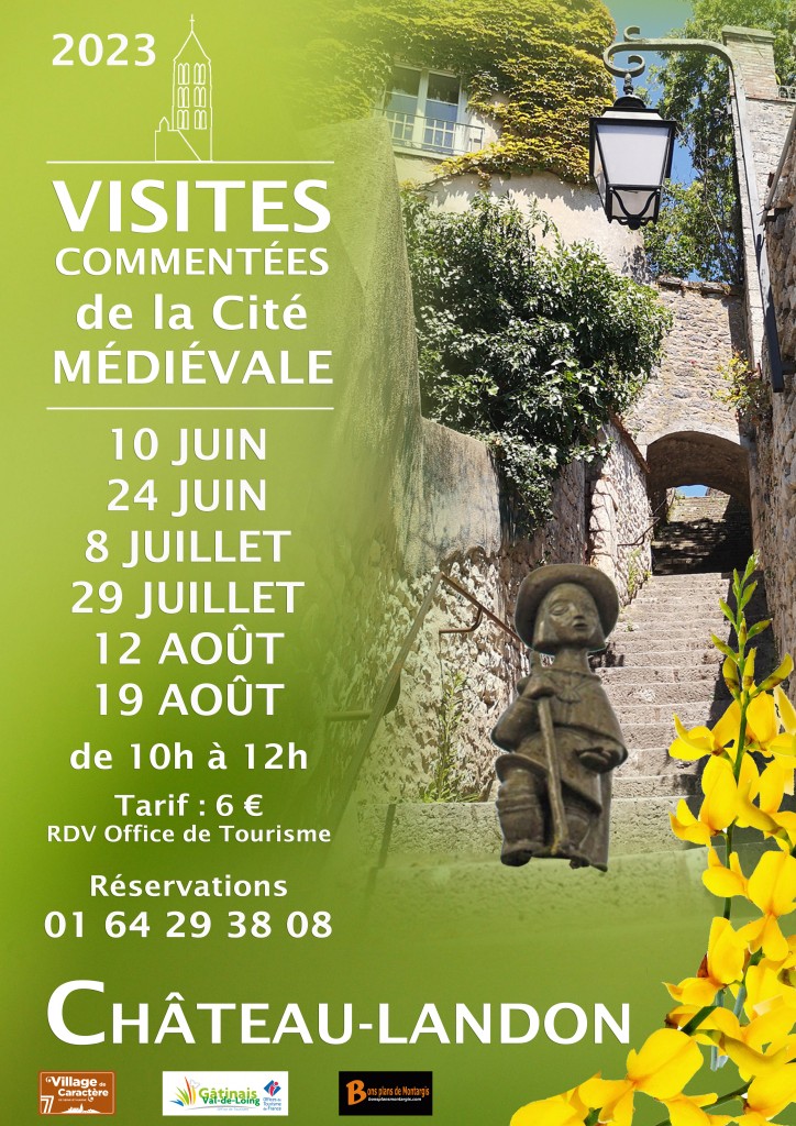 affiche visites commentées Château-Landon