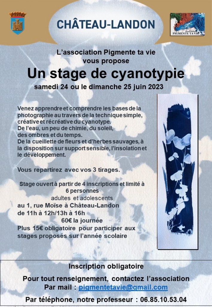 Flyer - Cyanotype juin 2023
