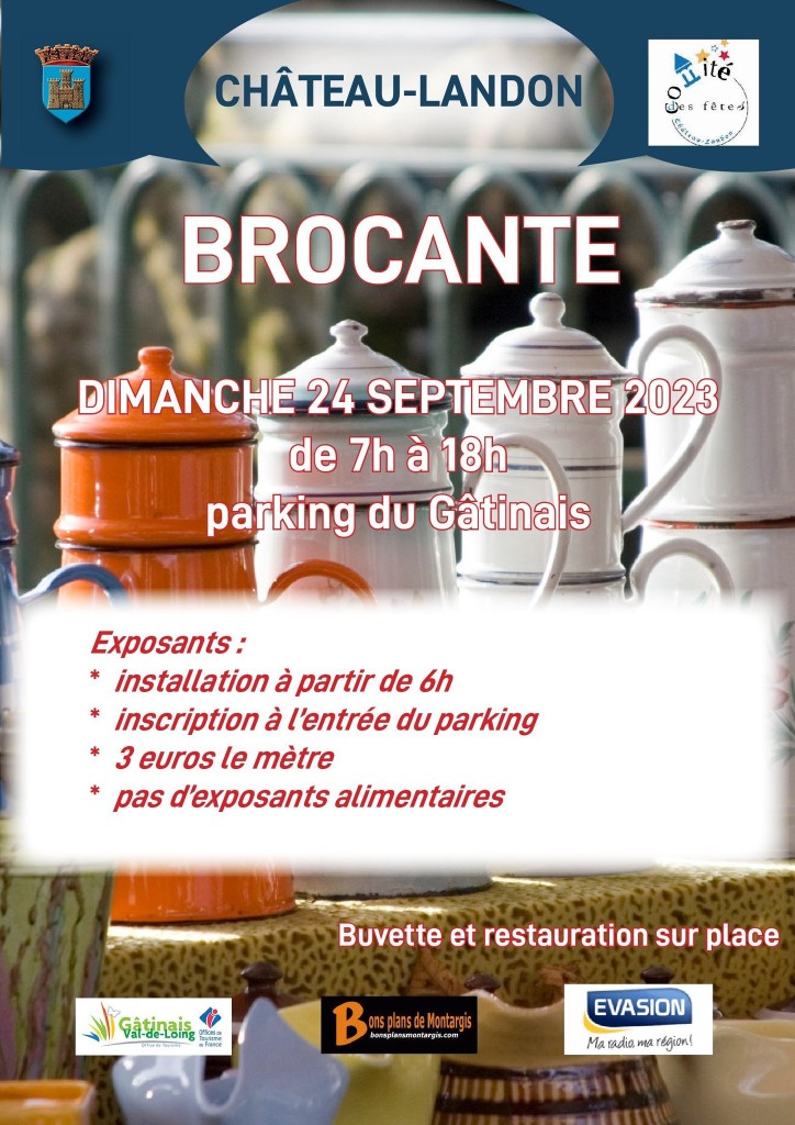 Brocante 24 sept 23 Château-Landon